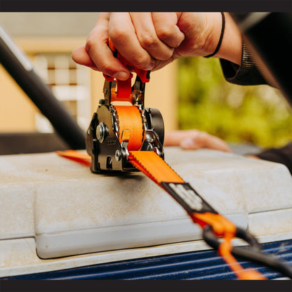 Retractable Auto Ratchet Strap – Heavy Duty Tie Down with Hooks