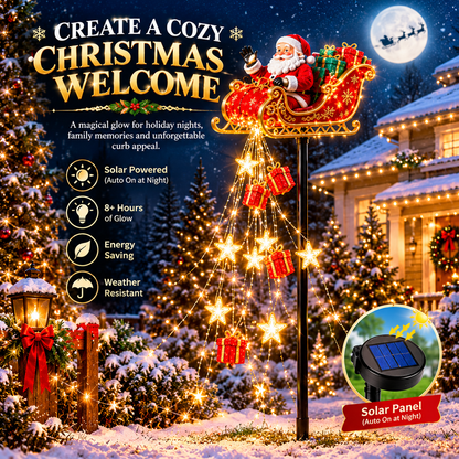 Christmas Cascading Waterfall Lights – Battery Powered Holiday Garden Illumination