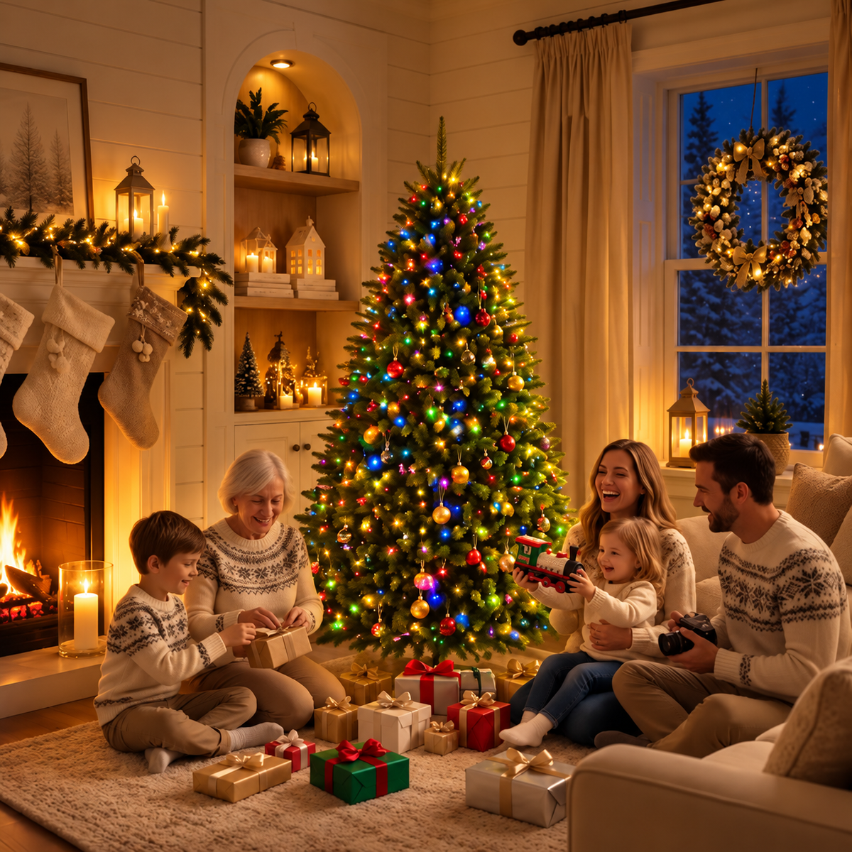 Christmas Tree Bundle – 7.5FT Premium Artificial Tree with Bonus Gifts