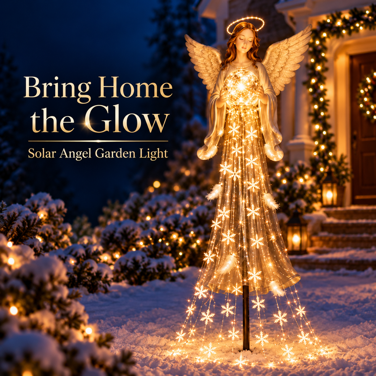 ✨ Shovenue Solar Angel Light – Christmas Garden Decoration