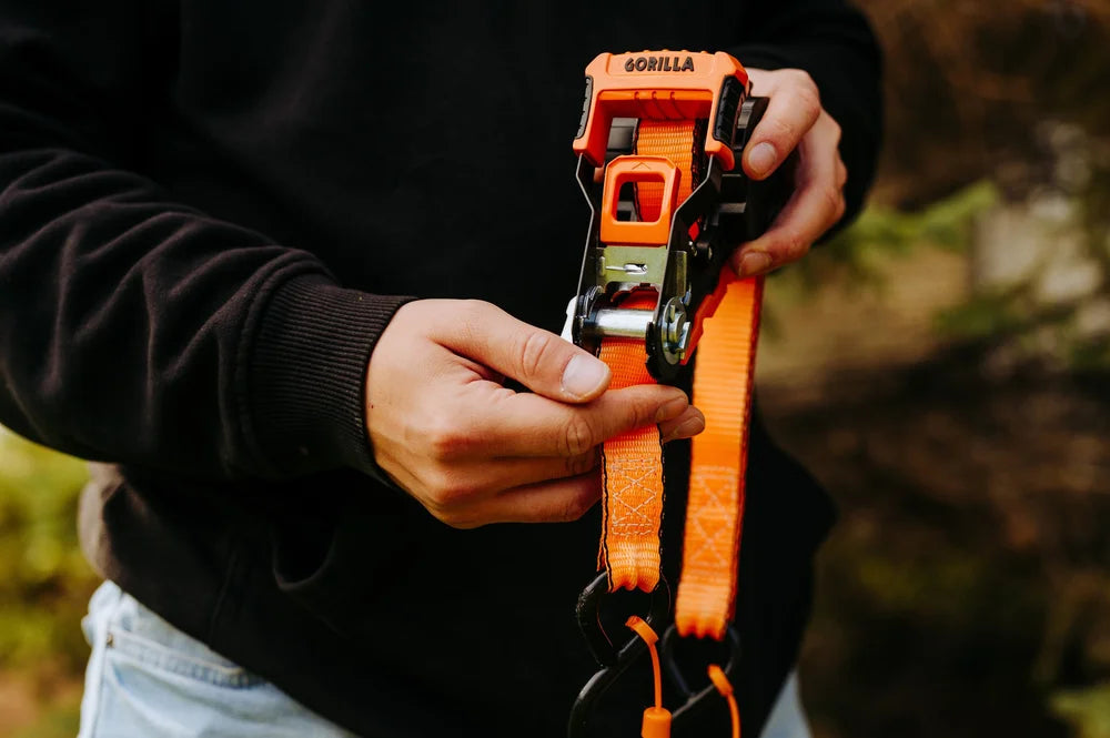 Retractable Auto Ratchet Strap – Heavy Duty Tie Down with Hooks