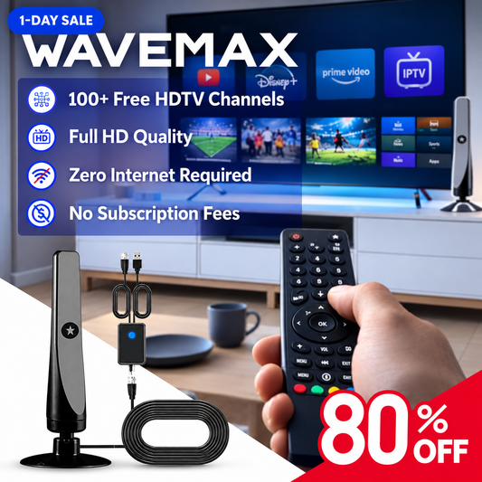 WaveMax - 100+ TV Channels, No Monthly Fees