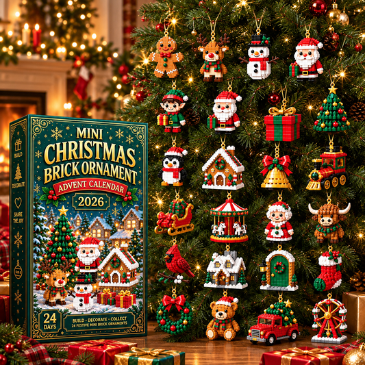 Mini Christmas Advent Calendar – 24 Buildable Ornaments