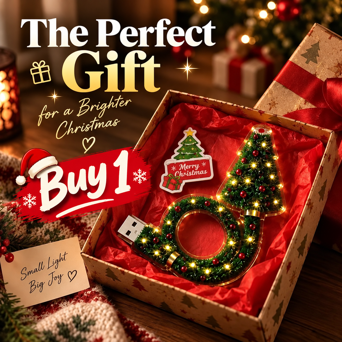 🎄✨ Magical Christmas Tree USB Light – Bring Holiday Magic Home 🎅🎁 | 50% OFF