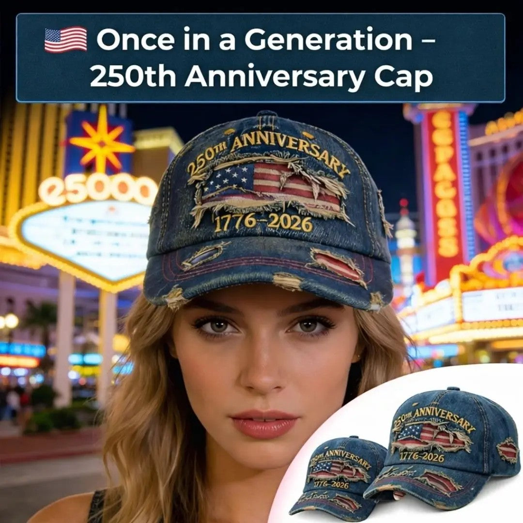 US 250th Anniversary Denim Hat — Celebrate 1776–2026