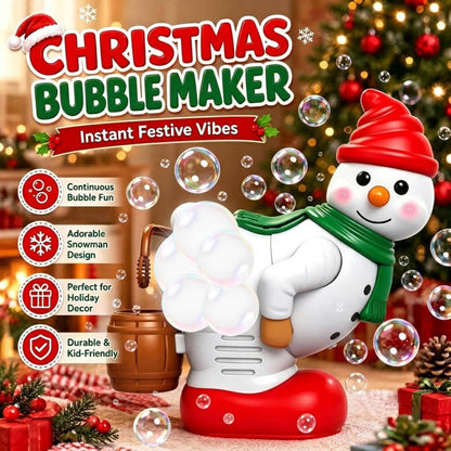 ⛄ Shovenue™ Funny Snowman Bubble Blower – Christmas Lights & Music