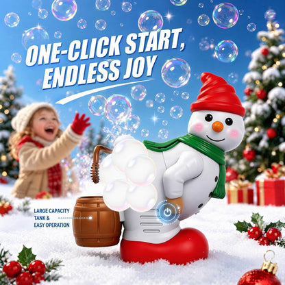 ⛄ Shovenue™ Funny Snowman Bubble Blower – Christmas Lights & Music